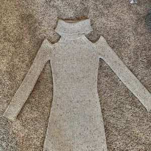 Turtleneck sweater dress